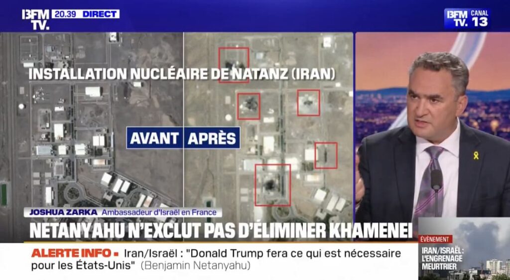 «Le programme nucléaire iranien est très affaibli», déclare l’ambassadeur d’Israël en France Joshua Zarka