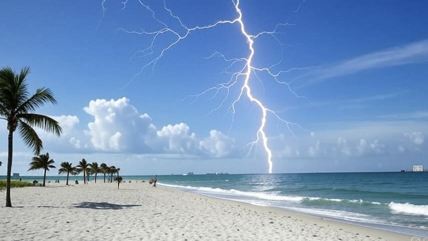 Floride - Un homme meurt foudroyé en pleine lune de miel sous un ciel bleu, un phénomène extrêmement rare