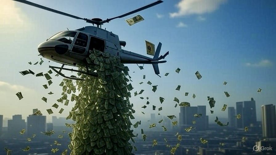 Insolite - À Détroit, un hélicoptère largue des milliers de dollars, respectant les dernières volontés d’un défunt. Regardez la vidéo