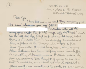 Une lettre d’amour inédite de John Lennon à Cynthia Powell mise aux enchères à Londres