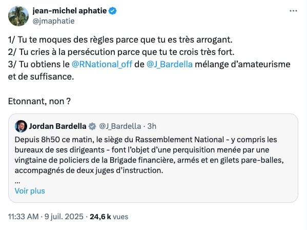Jean-Michel Aphatie Clashe Jordan Bardella: « Tu Te Moques Des Règles, Tu Es Très Arrogant, Tu Cries À La Persécution! »