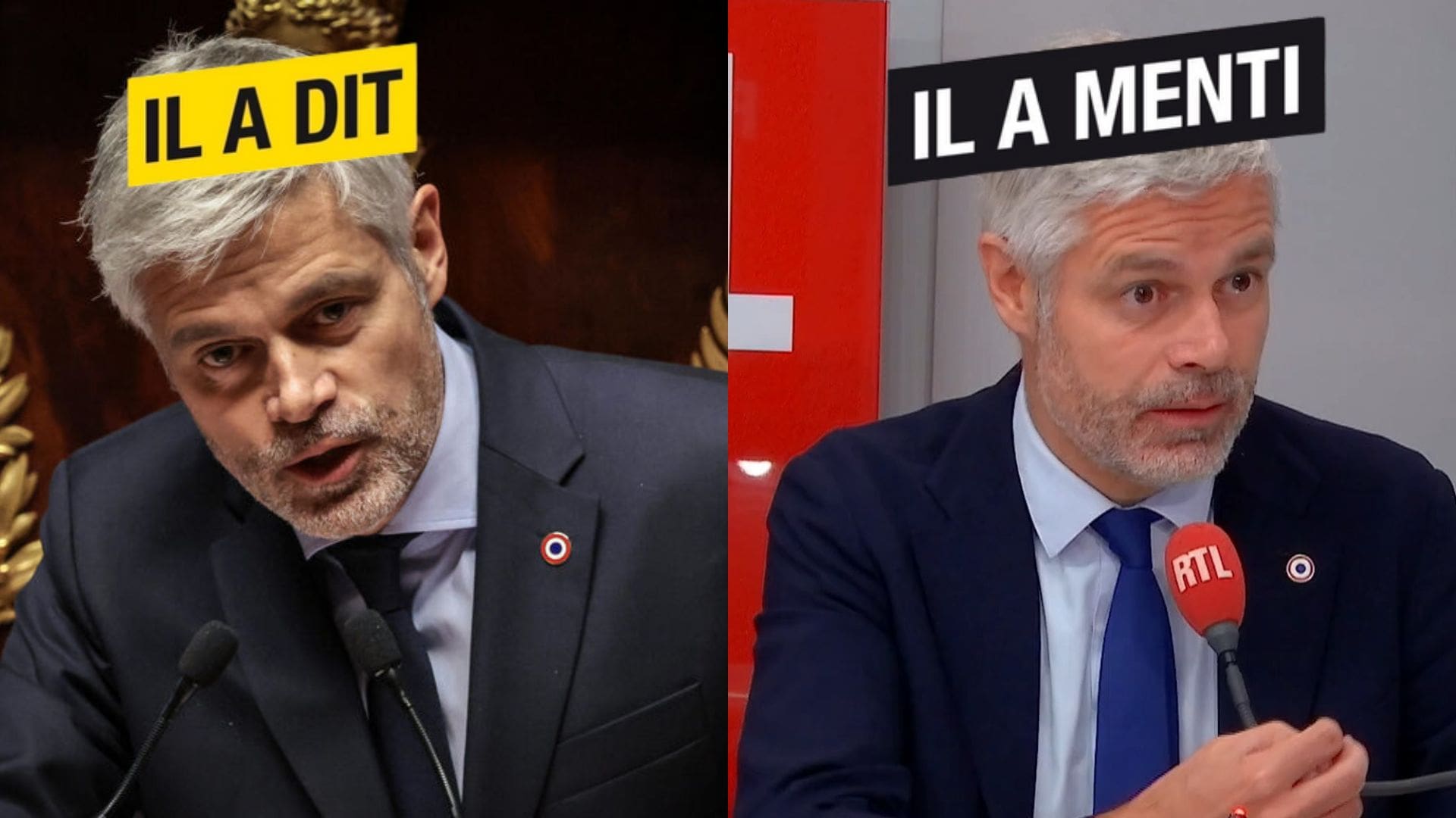 IL A DIT, IL A MENTI - Wauquiez fustige les hausses d’impôts… qu’il soutenait il y a 9 mois