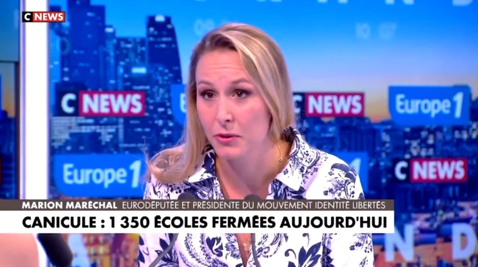 Marion Maréchal ironise sur l’état des services publics: « Même la climatisation ne marche pas »