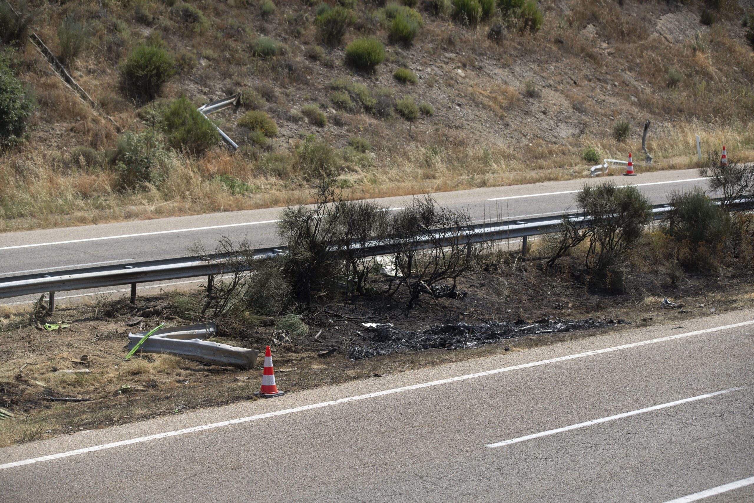 — Mort Du Footballeur Diogo Jota: La Presse Espagnole Diffuse Les Images De Sa Lamborghini Calcinée