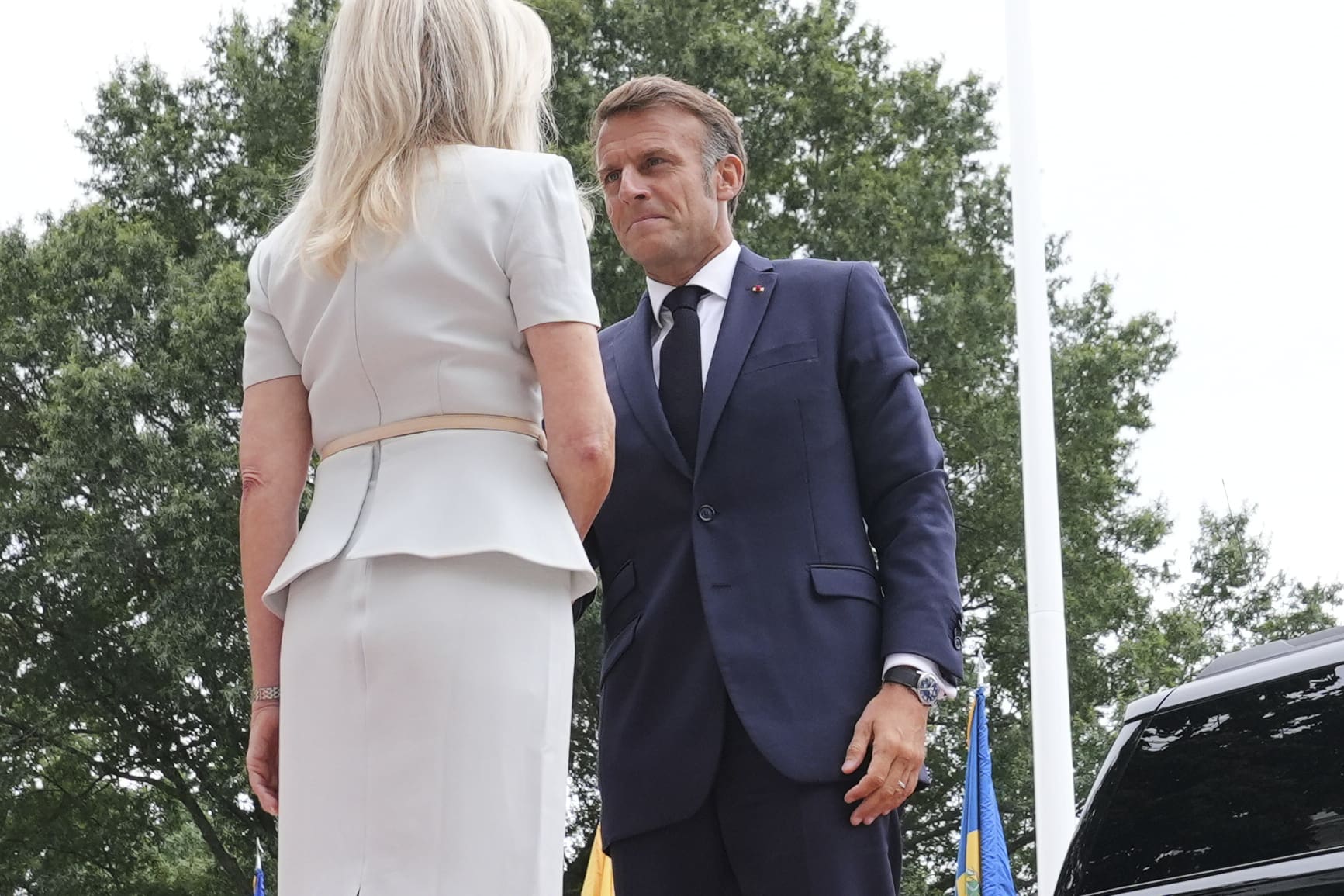 Reportage Photo – Emmanuel Macron Accueilli À La Maison Blanche Avant Le Déjeuner Des Européens Ap Photo/Jacquelyn Martin