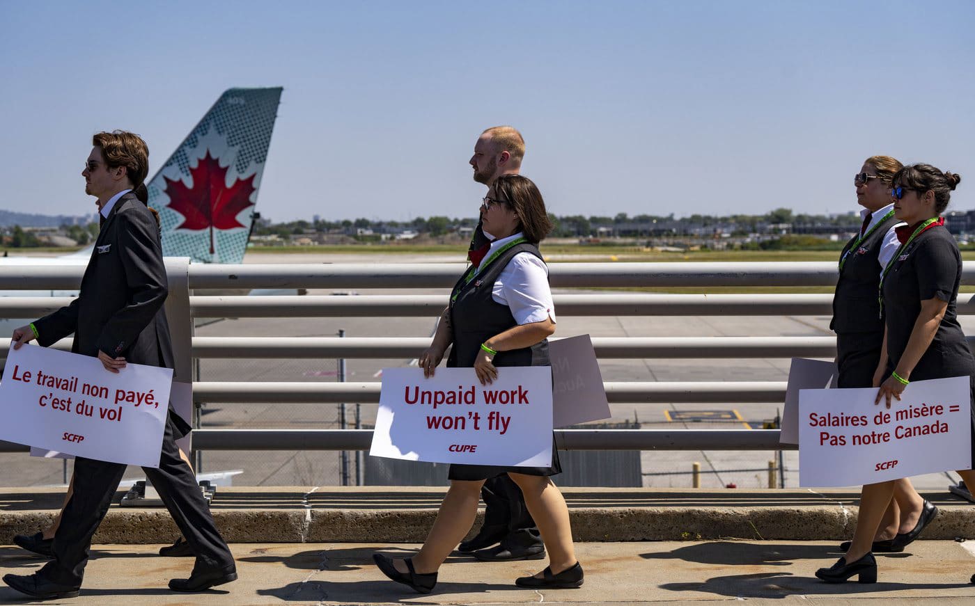 Air Canada met fin à la première grève de ses agents de bord en 40 ans après un accord syndical