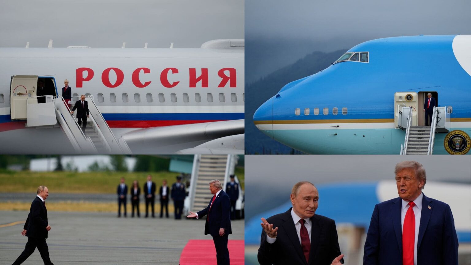 REPORTAGE PHOTO - L’arrivée de Poutine et de Trump en Alaska pour leur rencontre