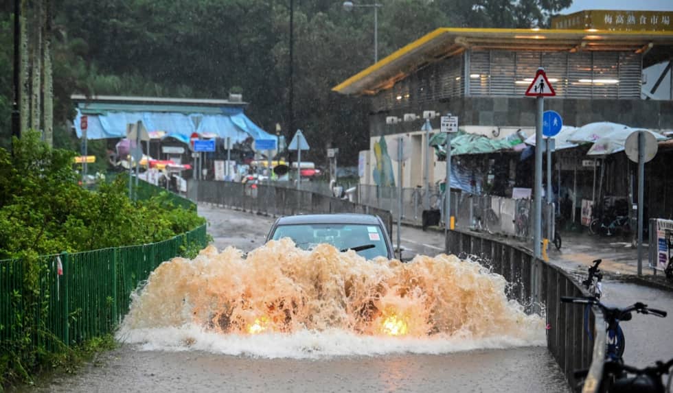Hong Kong paralysée par les plus fortes pluies d’août depuis 140 ans