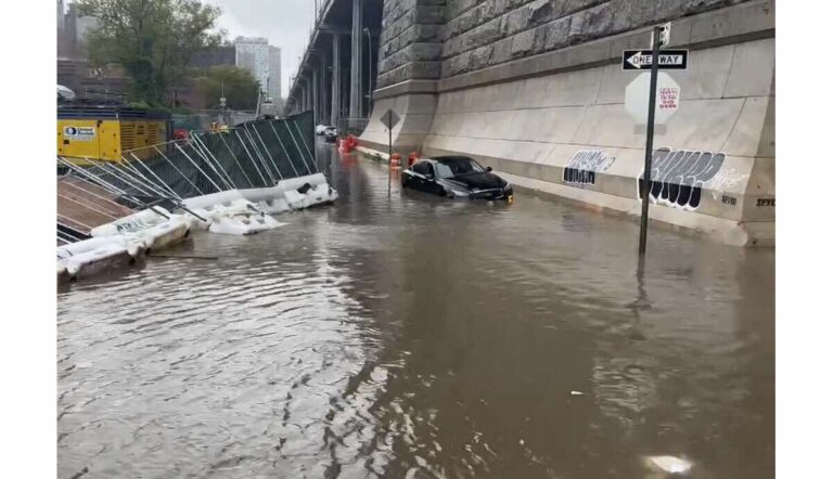 Inondations et pluies torrentielles paralysent la côte est des États-Unis : état d’urgence déclaré
