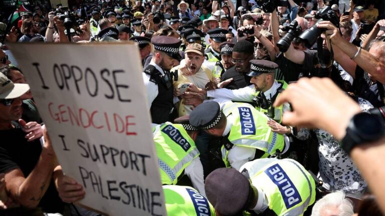 Londres secouée par l’arrestation massive de 365 manifestants pro-Palestine