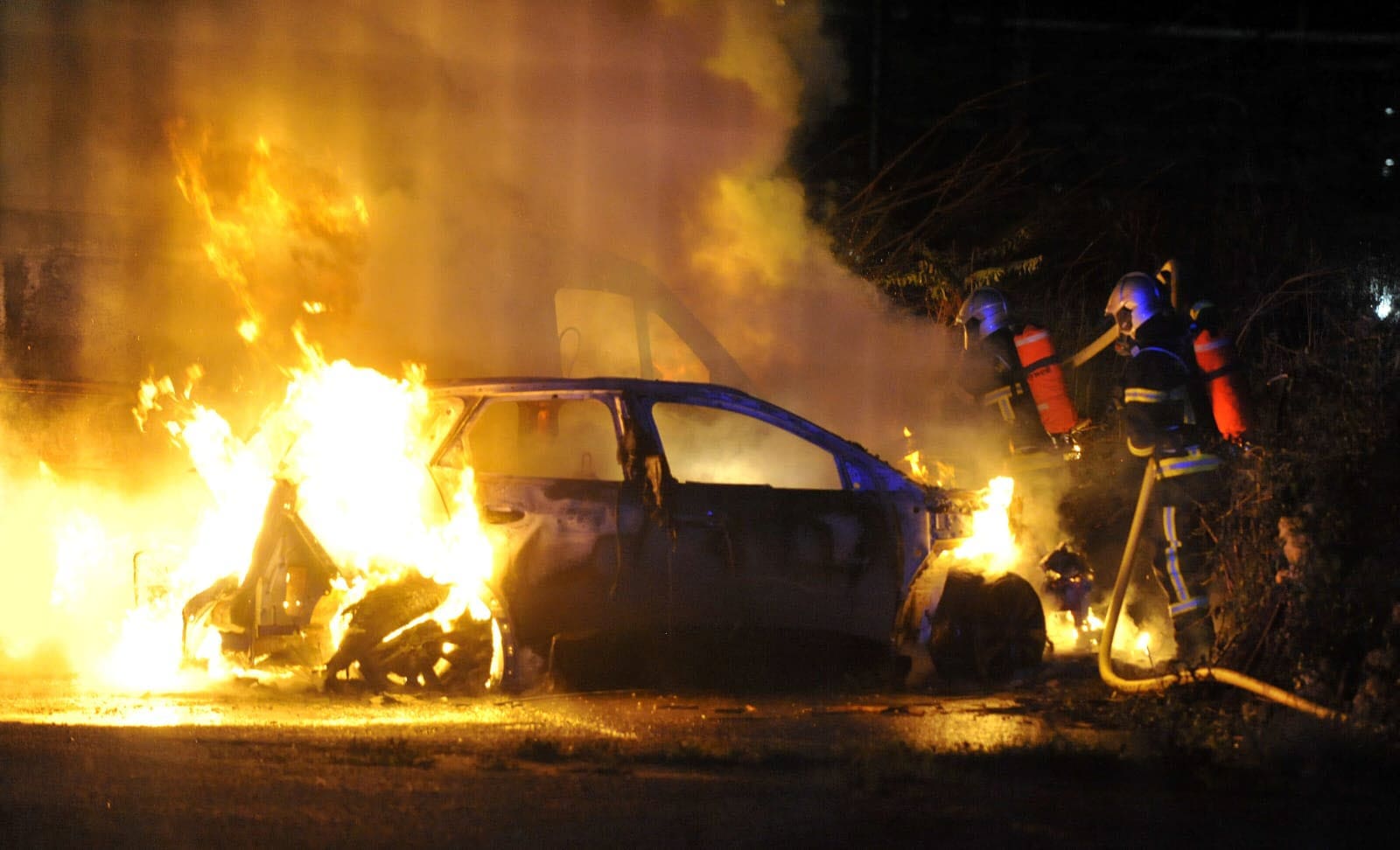 Mort mystérieuse dans une voiture en flammes près de Colmar