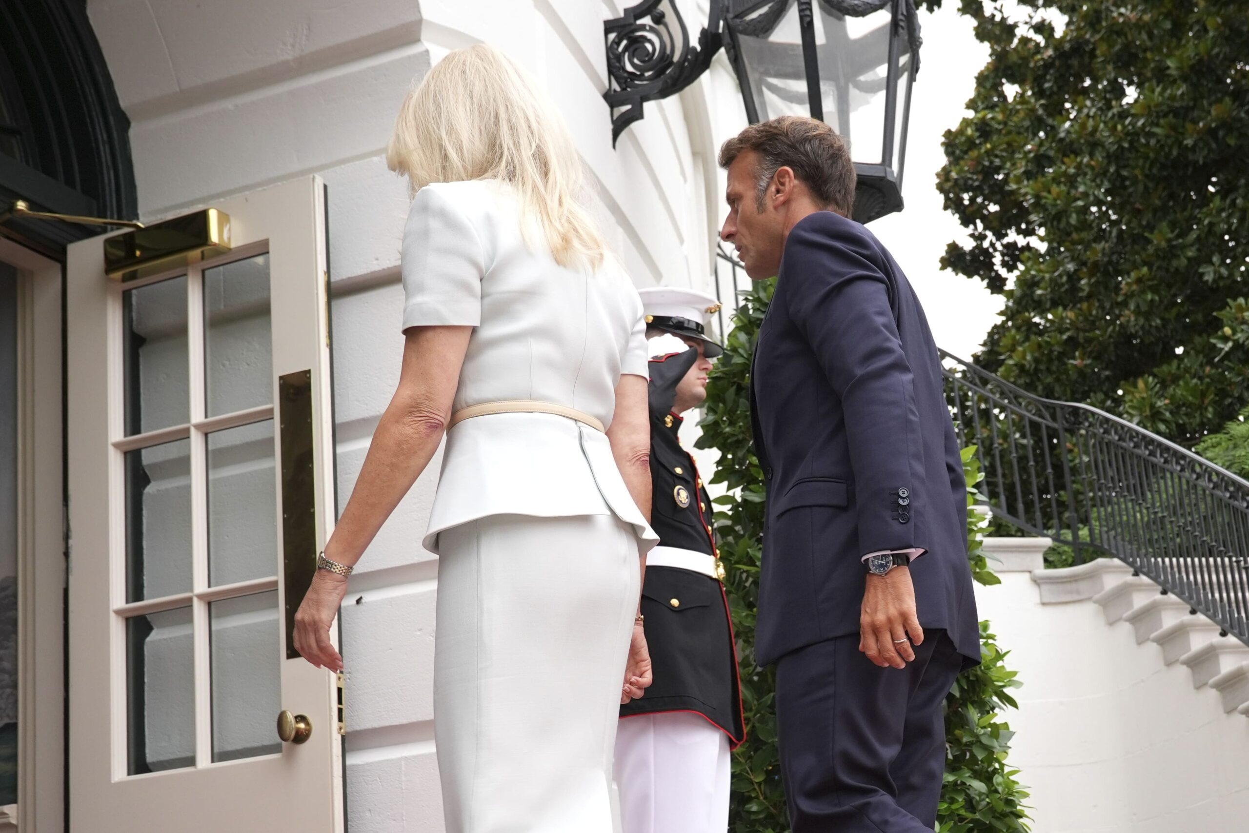 Reportage Photo – Emmanuel Macron Accueilli À La Maison Blanche Avant Le Déjeuner Des Européens Ap Photo/Jacquelyn Martin