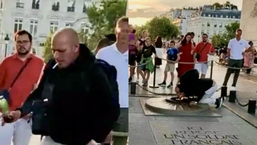 Cigarette allumée sur la flamme du Soldat inconnu: le coupable condamné à trois mois de prison avec sursis