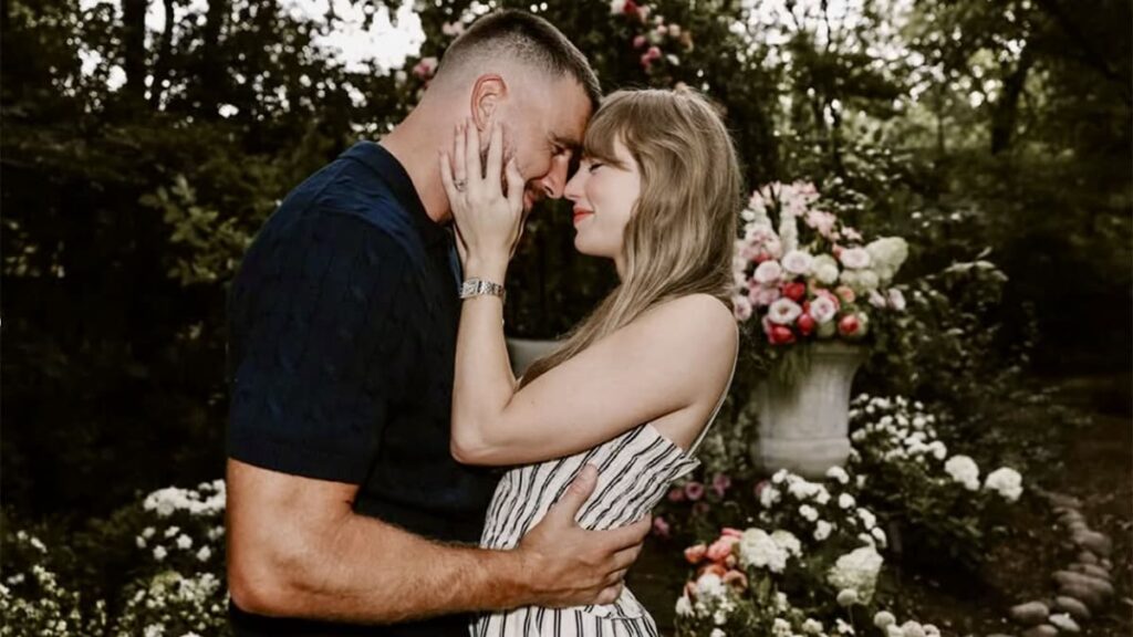Taylor Swift annonce ses fiançailles avec Travis Kelce, star du football américain. (Instagram Taylor Swift)