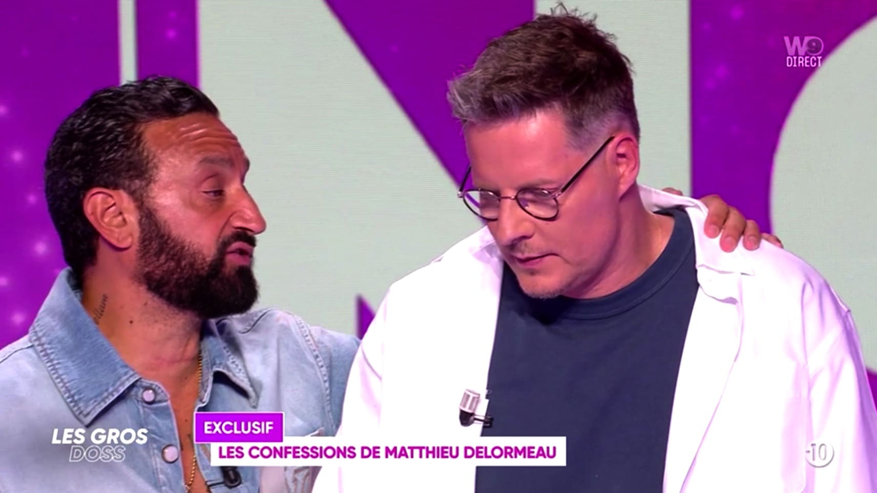 VIDÉO - Matthieu Delormeau méconnaissable : visage bouffi, difficultés à articuler, son terrible retour chez Cyril Hanouna dans "Tout beau tout n9uf" (Capture d'écran W9)