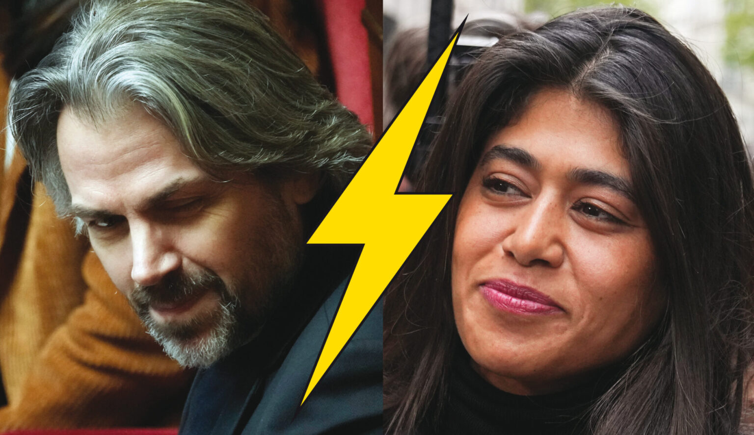 Gros clash à LFI entre Rima Hassan et Aymeric Caron: "Ton agressivité et tes mensonges ne sont pas à la hauteur de la cause que nous défendons." (AP/Christophe Ena, Michel Euler)