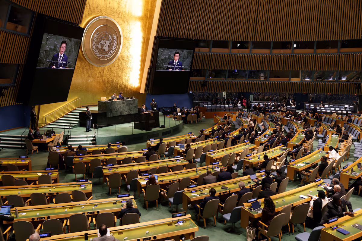 À l’ONU, le président sud-coréen promet une approche progressive pour apaiser les tensions avec le Nord @AP