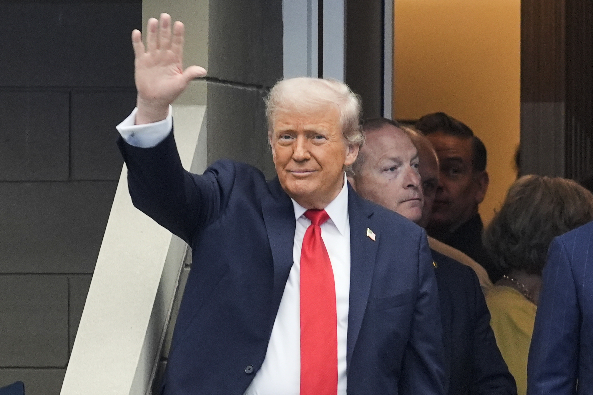 Trump hué à l’US Open et des milliers de spectateurs bloqués par la sécurité (AP Photo/Manuel Balce Ceneta)