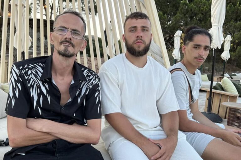 Jean Pormanove, le streamer Naruto (Owen Cenazandotti), et le streamer Safine Hamadi. (Instagram)