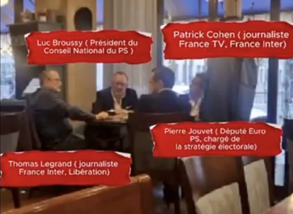 Patrick Cohen et Thomas Legrand pris en flagrant délit de collusion avec le PS et de complot contre Dati (Capture d'ecran X @JulietteBriens )