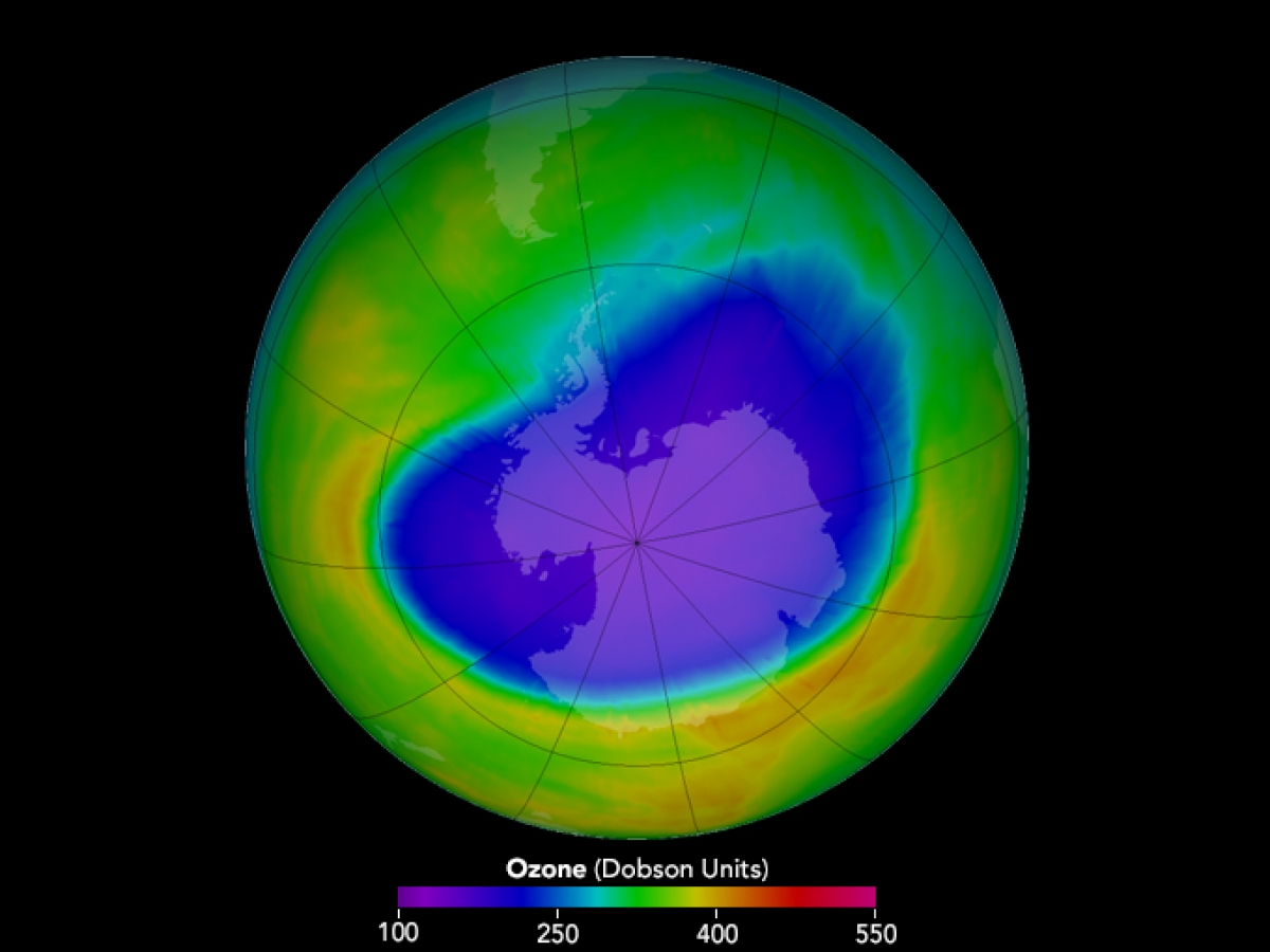 Le trou dans la couche d’ozone en voie d’extinction