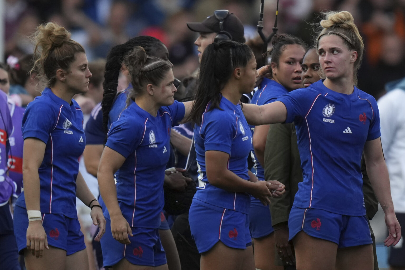 Women's Rugby World Cup: No miracle for France, which lost to England in the semi-final. (AP/Alastair Grant)