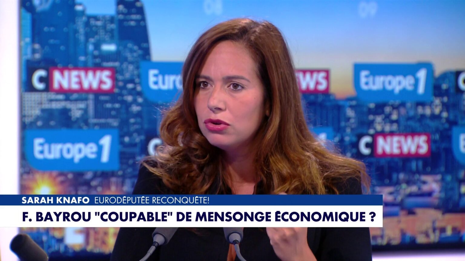 Record historique sur CNews : Sarah Knafo pulvérise l’audience chez Sonia Mabrouk (Image : CNEWS 02/09/2025)