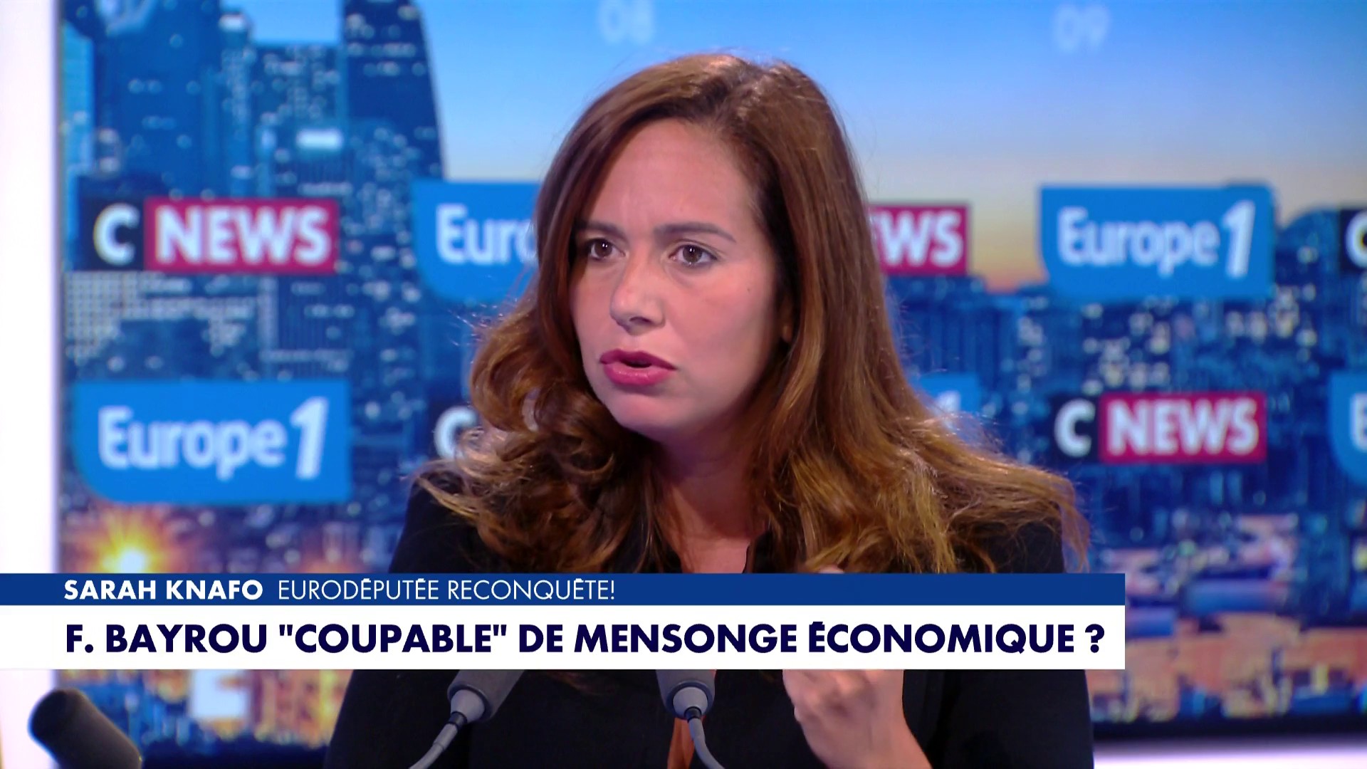 Record historique sur CNews : Sarah Knafo pulvérise l’audience chez Sonia Mabrouk (Image : CNEWS 02/09/2025)