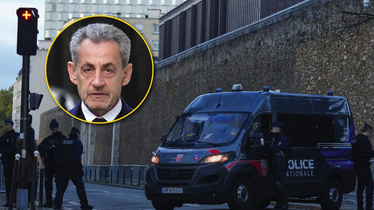 Nicolas Sarkozy surveillé 24h/24 par deux officiers chargés de sa sécurité en prison. (AP,DR)