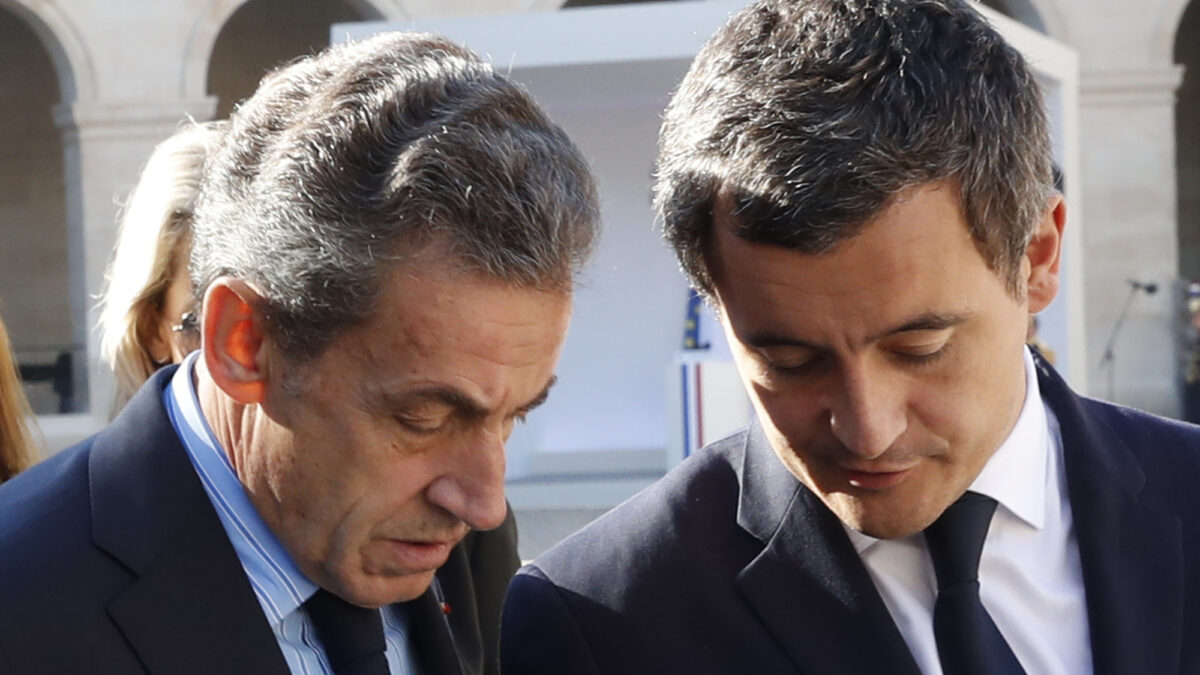 Gérald Darmanin a rendu visite à Nicolas Sarkozy à la prison de la Santé. (AP)