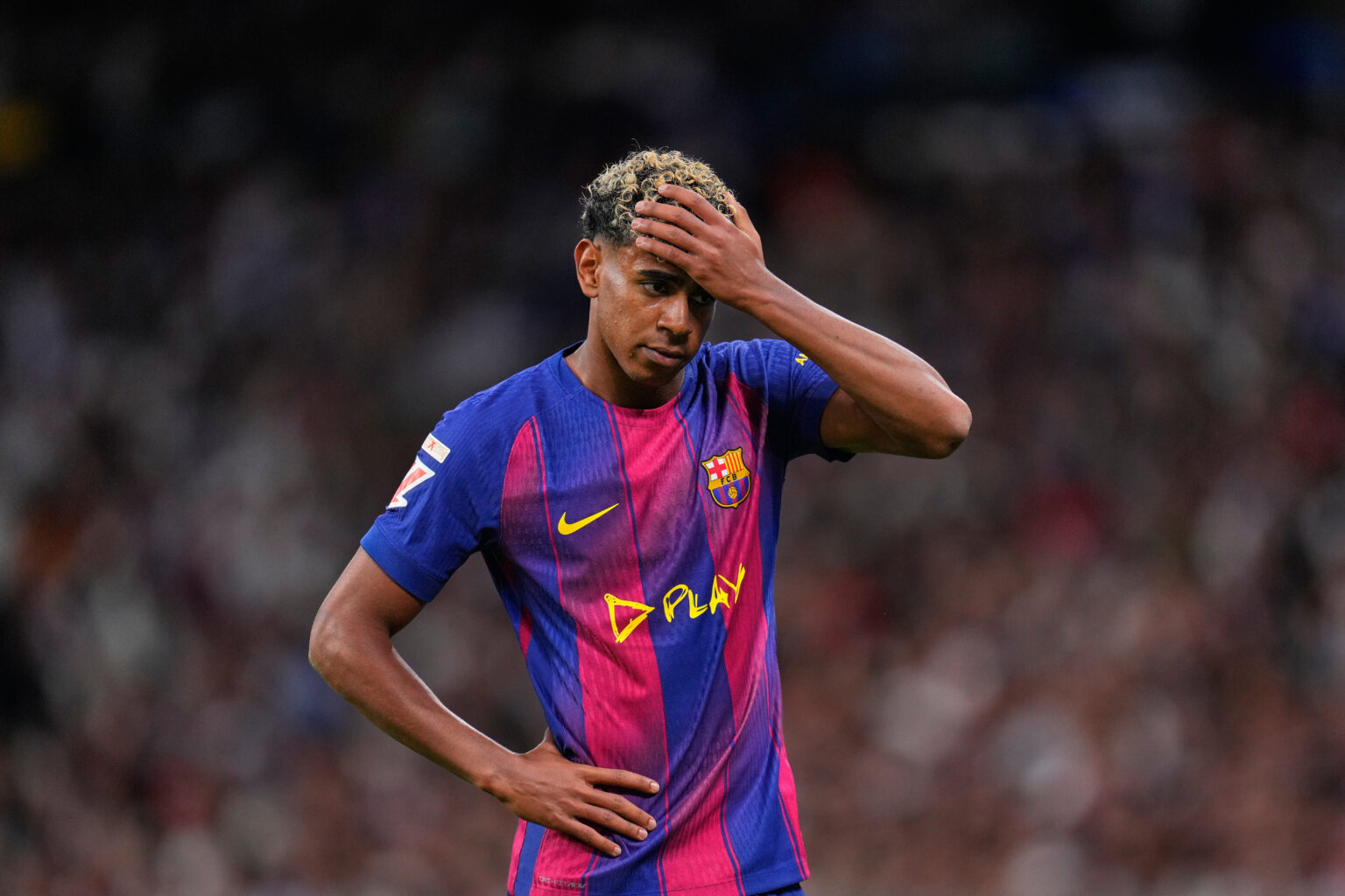 Lamine Yamal au centre des critiques après le Clasico Real Madrid - Barça. (AP/Manu Fernandez)