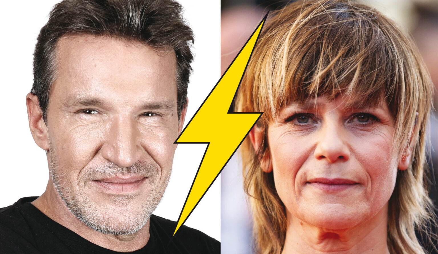 "Ce film est une sombre merde, une catastrophe." Le biopic sur Signoret et Montand, avec Marina Foïs et Roschdy Zem, démoli par Benjamin Castaldi. (AP, DR)