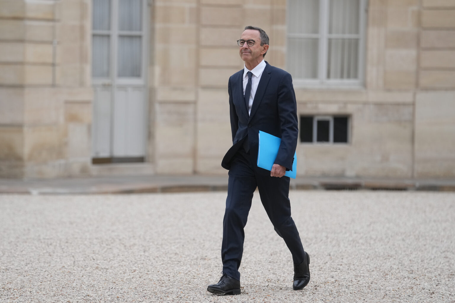 Bruno Retailleau évoque son départ du ministère de l’Intérieur (AP Photo/Thibault Camus)