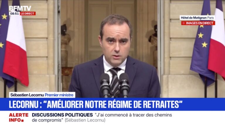 Le Premier ministre Sébastien Lecornu annonce renoncer à toute utilisation de l’article 49.3. (Capture d'écran BFMTV)