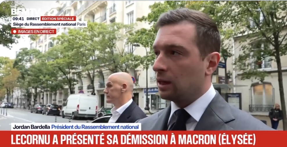 Démission du gouvernement Lecornu : Jordan Bardella exige une dissolution et accuse Macron d’avoir conduit le pays dans l’impasse