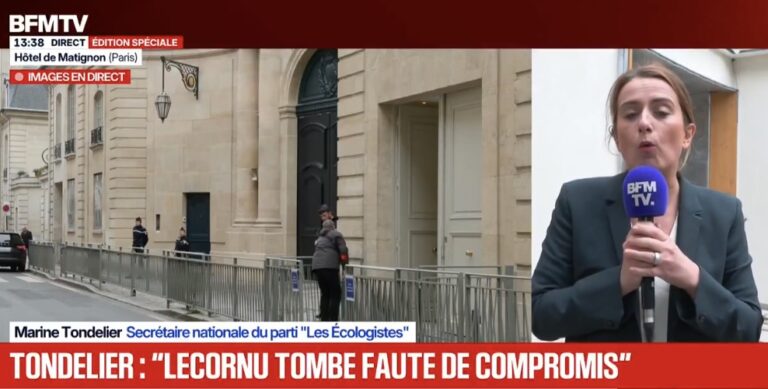 Démission du gouvernement Lecornu : Marine Tondelier accuse l’ex-Premier ministre d’avoir refusé tout compromis et appelle le NFP à gouverner