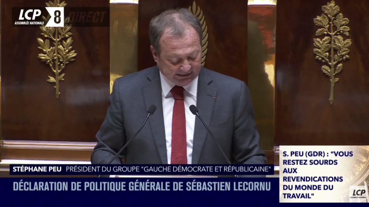 "Votre politique n’est pas seulement néfaste, elle est aussi dangereuse", accuse Stéphane Peu à l’Assemblée nationale