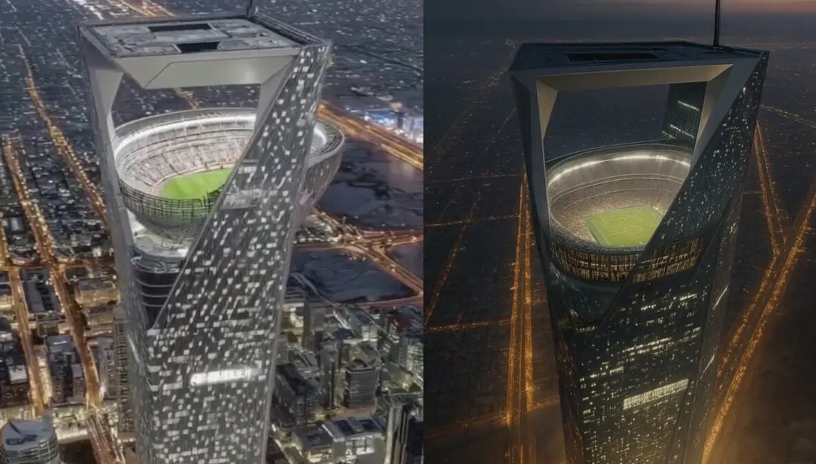 Insolite - Un stade dans le ciel va être construit en Arabie Saoudite pour la Coupe du monde 2034. (DR)