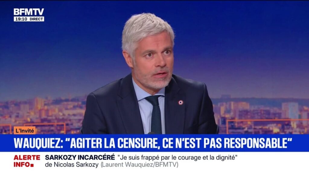 « Nous ne voterons pas automatiquement un budget socialiste » : prévient Laurent Wauquiez
