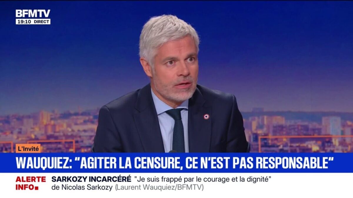 « Nous ne voterons pas automatiquement un budget socialiste » : prévient Laurent Wauquiez