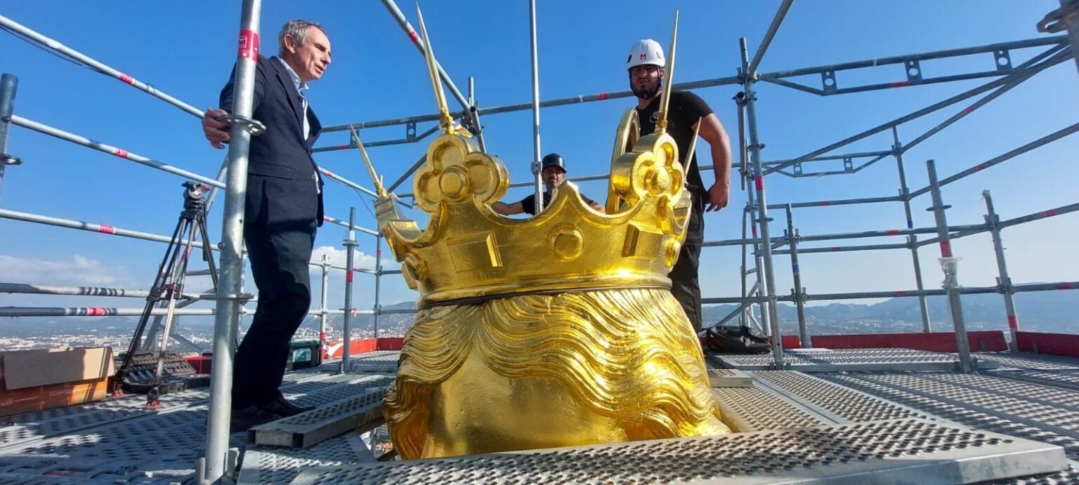 Notre-Dame de la Garde - la couronne redorée retrouve son sommet après 150 ans