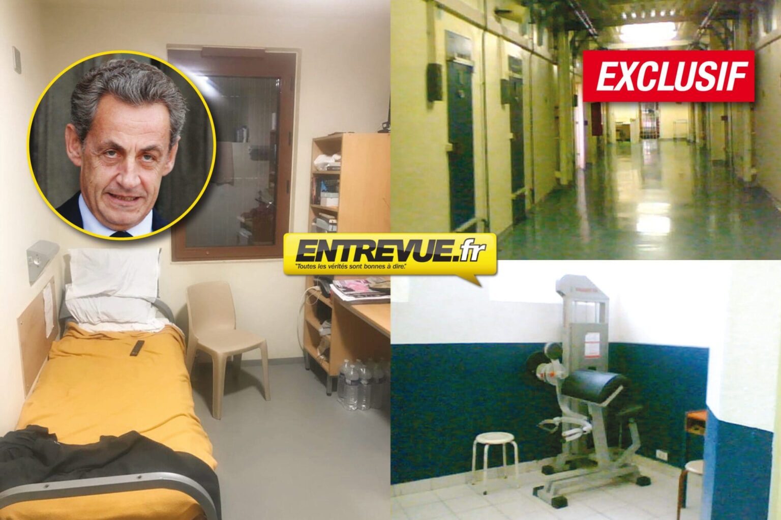 EXCLUSIF – Découvrez la cellule de Nicolas Sarkozy. Entrevue s’est infiltré dans le « carré VIP » de la prison de la Santé en caméra cachée. (Photos exclusives Entrevue)