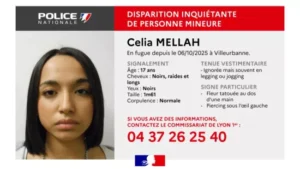 Villeurbanne - inquiétude autour de la disparition de Célia, 17 ans, introuvable depuis le 6 octobre