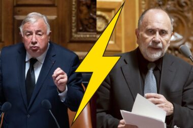 « Vous concluez ! » : hurle Gérard Larcher à Guy Benarrochce après une question provocatrice sur Sarkozy