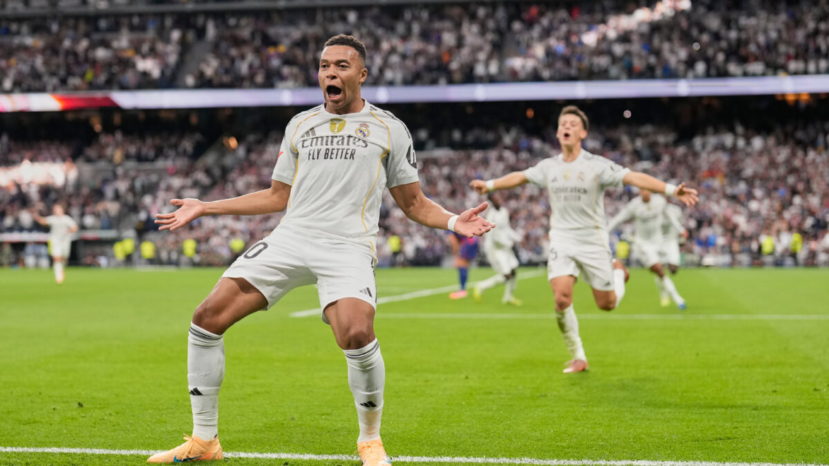 FOOT - Le Real Madrid domine le FC Barcelone 2-1. Mbappé une nouvelle fois buteur. (AP)