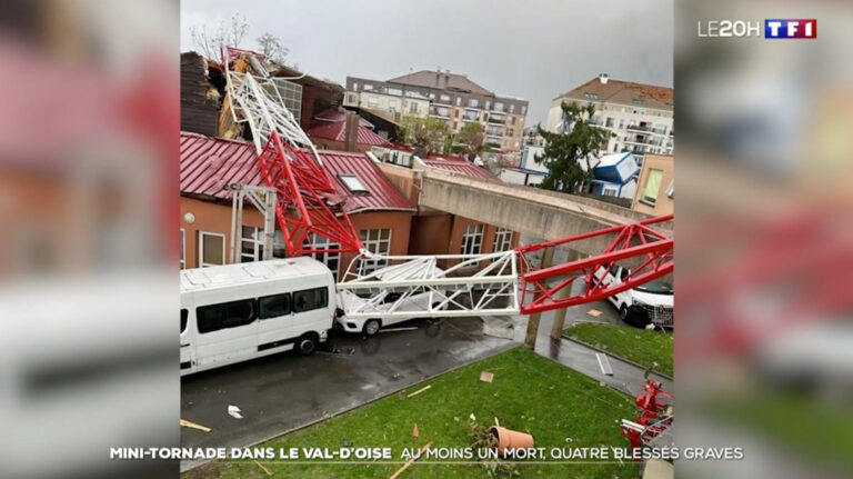 Une tornade frappe le Val-d’Oise : un mort et plusieurs blessés. (TF1)