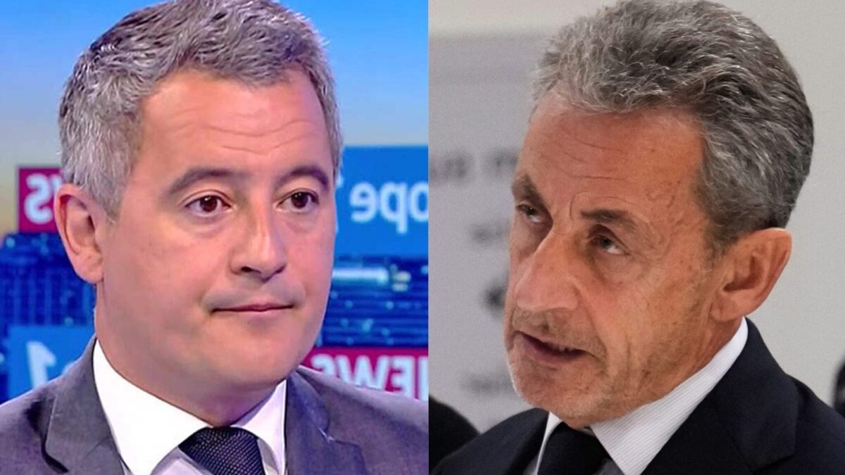 "Je ne suis pas insensible à la détresse d'un homme." Gérald Darmanin rendra visite en prison à Nicolas Sarkozy. (AP,DR)