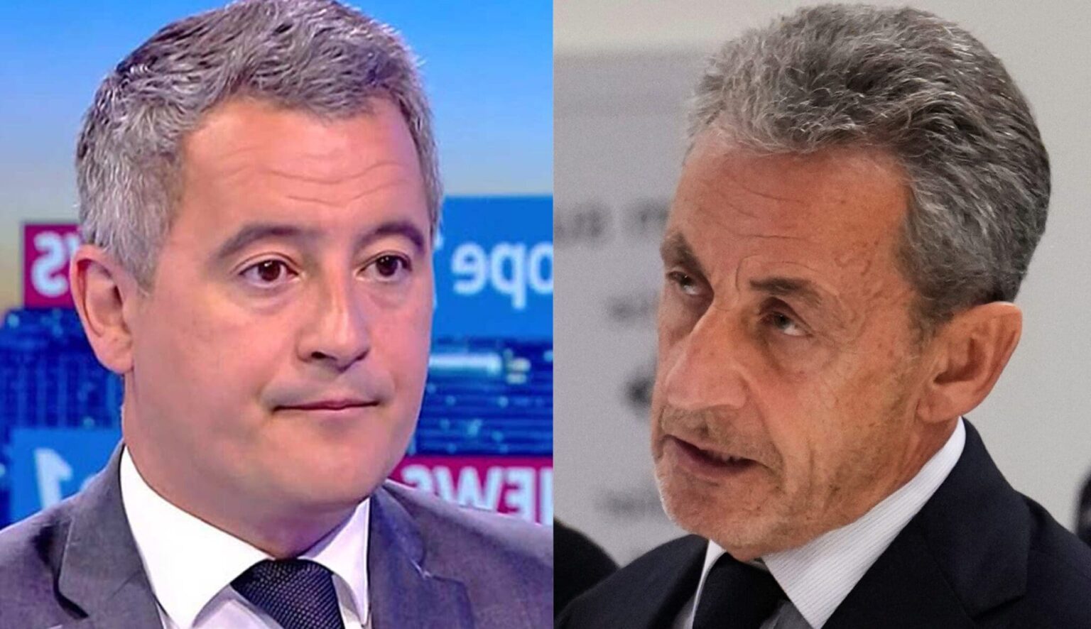 "Je ne suis pas insensible à la détresse d'un homme." Gérald Darmanin rendra visite en prison à Nicolas Sarkozy. (AP,DR)
