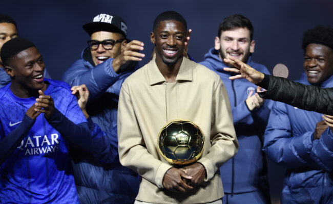 PSG - Ousmane Dembélé de retour ce soir pour la première fois depuis son Ballon d'or, lors du match de Ligue des champions contre le Bayer Leverkusen