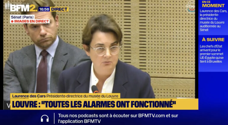 La présidente du Louvre reconnaît des failles dans la vidéosurveillance avant le vol